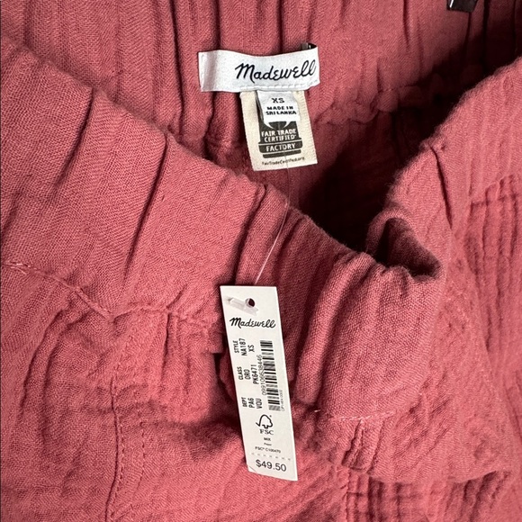 NWT Madewell Easy Pull-On Shorts in Lightspun Vintage Quartz Gauze Shorts Sz XS - Picture 5 of 7